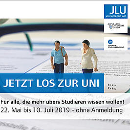 Werbeanzeige der JLU Gießen